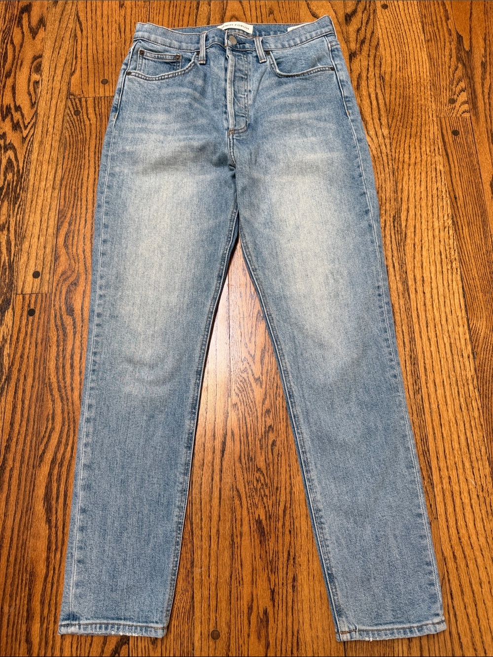 Denim Forum sz 29 The Yoko High Rise Slim Blue Jeans Denim - 28 inch inseam